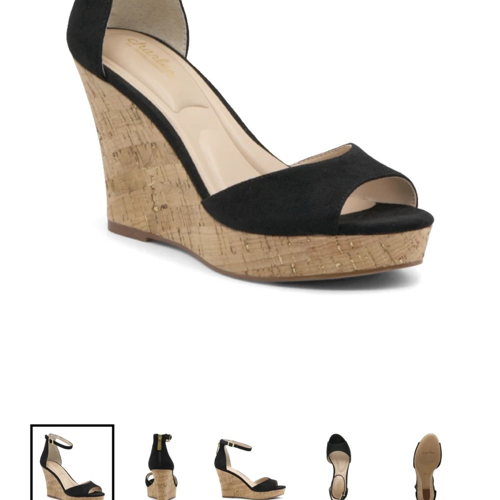 Black Wedge Sandals New with out tags. Never worn. Women’s 10